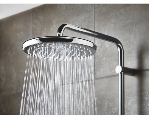 26666000 Tempesta 250 Верхний душ, круглый (низ-хром, верх-белый), хром 26666000