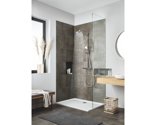 26666000 Tempesta 250 Верхний душ, круглый (низ-хром, верх-белый), хром 26666000