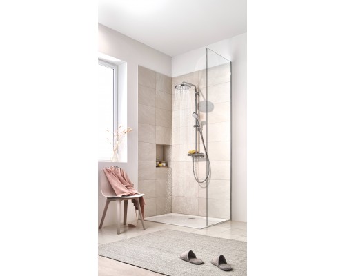 26666000 Tempesta 250 Верхний душ, круглый (низ-хром, верх-белый), хром 26666000