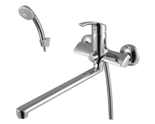 LM1151Cplus STRIKEСмеситель универсальный с плоским изливом 300 мм, с аксессуарами, хром LM1151C