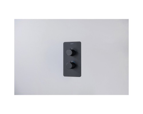 AQ1376MB ЕВРОПА Set 3 в 1 душевой комплект 2 режима, матовый черный AQ1376MB