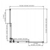 AQ ARI KV 08020BL Душевой уголок квадратный, двери раздвижные 800x800x2000 профиль черный, стекло прозрачное AQ ARI KV 08020BL
