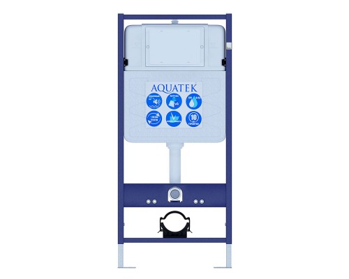 SET AQUATEK ЛИБЕРТИ-011 4в1 (рама AQUATEK Standard INS-0000012+крепёж KKI-0000002+клавиша KDI-0000011+унитаз ЛИБЕРТИ AQ1999T-00 с тонким сиденьем sc) SET AQUATEK ЛИБЕРТИ-011 4в1