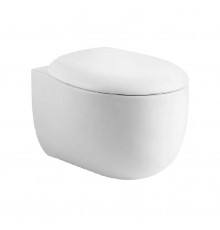 AQ1980-00 АЛЬТАИР Унитаз подвесной безободковый 530395340мм, тонкое сиденье с механизмом плавного закрывания, крепеж AQ1980-00