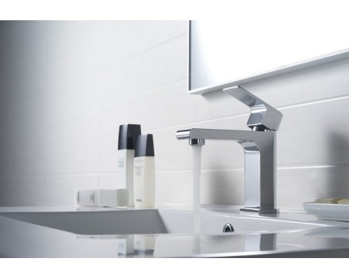 AQ1410CR ЛИРА смеситель для раковины 103, без донного клапана AQ1410CR