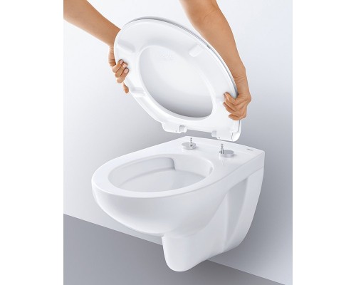 39427000 Bau Ceramic Унитаз подвесной безободковый, (без сиденья), альпин-белый 39427000