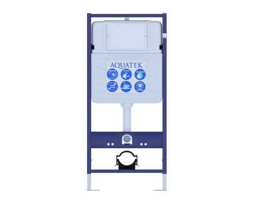SET AQUATEK ТАУРУС Т (рама AQUATEK Standard INS-0000012(без клавиши и крепежа)+Унитаз подвесной AQ1580T-00 ТАУРУС с тонким сиденьем soft-close SET AQUATEK ТАУРУС Т