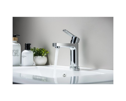 AQ1710CR ЛУГАНО смеситель для раковины 106 без донного клапана AQ1710CR