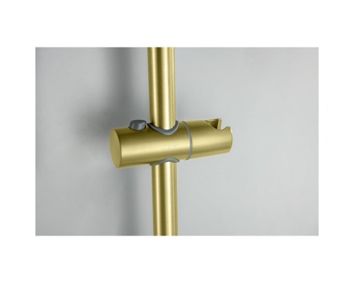 AQ1748BG ЛУГАНО смеситель для ванны с душевым гарнитуром 3jet, шлиф. золото AQ1748BG