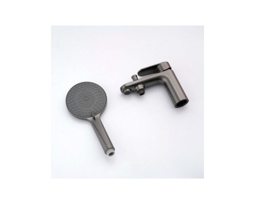 AQ1844BGM НИКА смеситель врезной на борт ванны на 1 отв., оружейная сталь AQ1844BGM