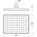 AQ2087CR прямоугольный верхний душ 26018868 мм AQ2087CR