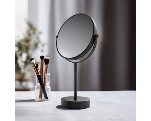 AQ4914MB зеркало косметическое настольное 5х, матовый черный AQ4914MB