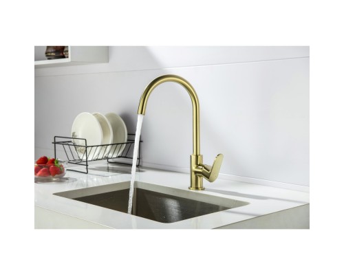 AQ1282BG ОБЕРОН смеситель для кухни, шлиф. золото AQ1282BG