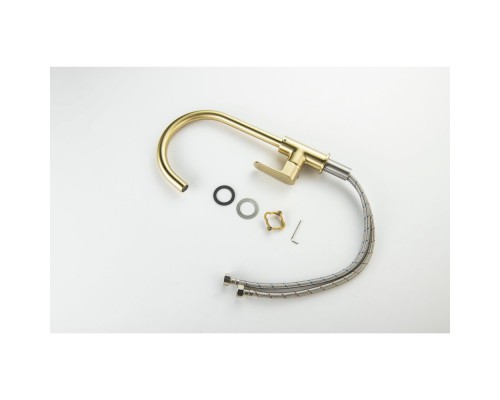 AQ1282BG ОБЕРОН смеситель для кухни, шлиф. золото AQ1282BG