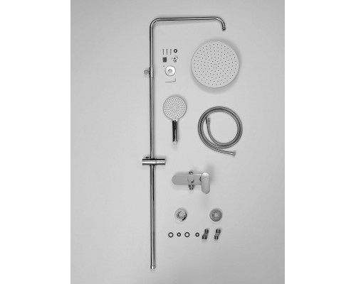 AQ2860CR НИКА душевая система (смеситель для душа) 3 jet 250 мм AQ2860CR