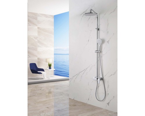 AQ2860CR НИКА душевая система (смеситель для душа) 3 jet 250 мм AQ2860CR