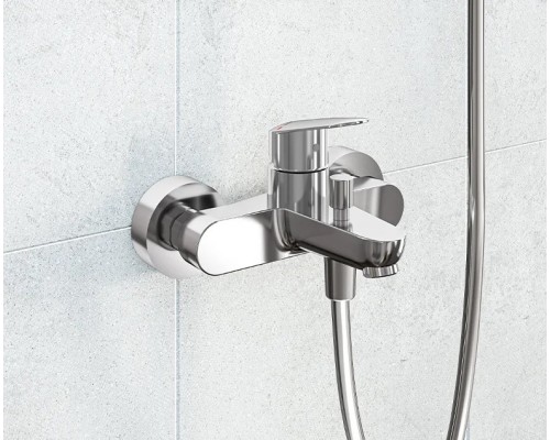 A42302EXP Flow Round Набор смесителей 3-в-1 в одной упаковке (смеситель для раковины, смеситель для ванны, душевой гарнитур) A42302EXP