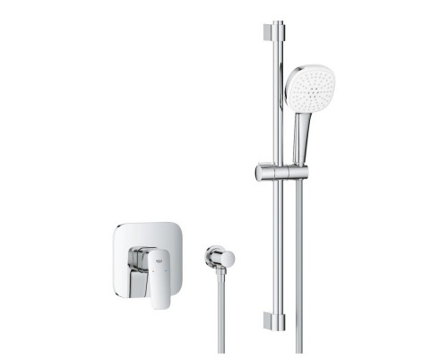 1053350000 CUBEO Душевой комплект (смеситель внутр монтажа для душа без встр части, душ гарнитур Tempesta Cube 110, подкл для душ шланга), хром 1053350000