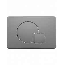 KDI-0000070(QC-1) Панель смыва Оружейная сталь матовая (клавиши круг/квадрат), 162244 мм KDI-0000070