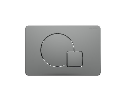 KDI-0000070(QC-1) Панель смыва Оружейная сталь матовая (клавиши круг/квадрат), 162244 мм KDI-0000070