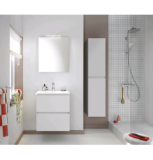 Шкаф-пенал, Burg, Rocio, шгв 350-320-1600, петли-универсальные (слева или справа), цвет-белый матовый