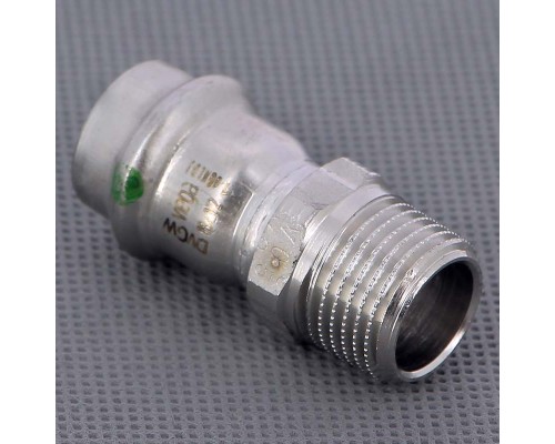 Муфта пресс-Н нержавеющая сталь Sanpress Inox VIEGA 18х1/2" Муфта пресс-Н нержавеющая сталь Sanpress Inox VIEGA 18х1/2"