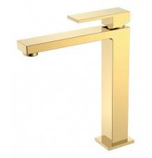 Boheme Qubic Смеситель для раковины высокий, на 1 отв., цвет: gold 472-G