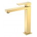 Boheme Qubic Смеситель для раковины высокий, на 1 отв., цвет: gold 472-G