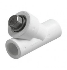 Фильтр PP-R бел сетчатый Дн40х45гр VALFEX 10141040