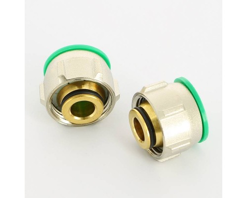 Соединитель обжим-В Simplex 20(2.8) х 3/4" ЕК (компл. 2 шт) для полиэтиленовых труб