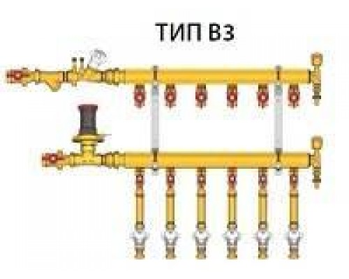 Узел коллекторный тип В-3, 3/4 x 1/2/5