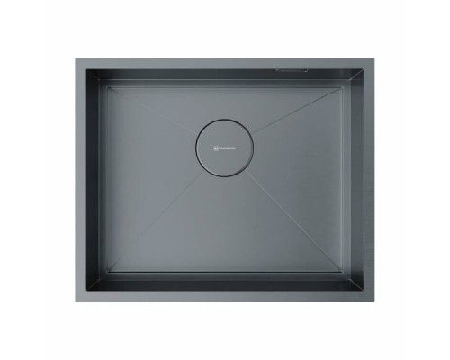 Мойка, OMOIKIRI, Kasen, шгв 540-440-175, отверстия для смесителя-отсутствуют, цвет-вороненая сталь