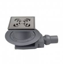 Трап, Pestan, Confluo Standard Square 4 Mask, горизонтальный, DN-50, цвет решетки-хром глянец