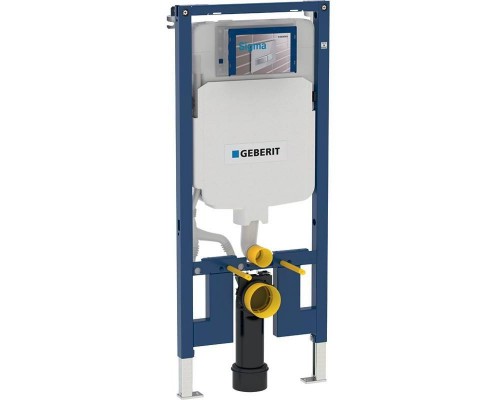 111.796.00.1 Инсталляция Geberit Duofix для подвесного унитаза, 114 см, со смывным бачком скрытого монтажа Sigma 8 см, крепеж к стене в комплекте 111.796.00.1