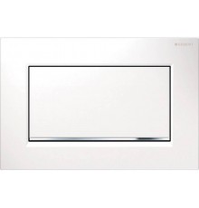 115.893.KJ.1 Смывная клавиша Sigma 30, смыв-стоп,к 111.300/350/361/362/380/390/796 бел/бел/хр. гл 115.893.KJ.1