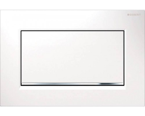 115.893.KJ.1 Смывная клавиша Sigma 30, смыв-стоп,к 111.300/350/361/362/380/390/796 бел/бел/хр. гл 115.893.KJ.1