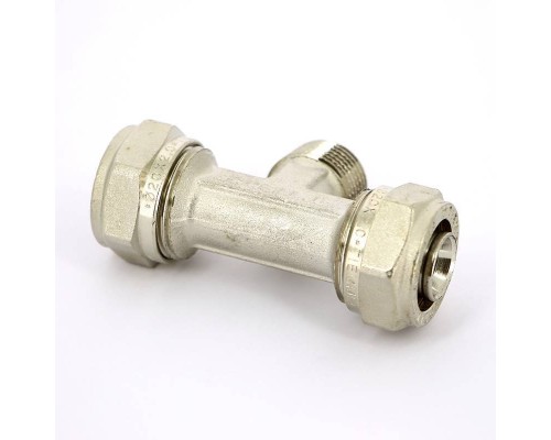 Тройник обжим-Н никелированный TIEMME 20х3/4"х20