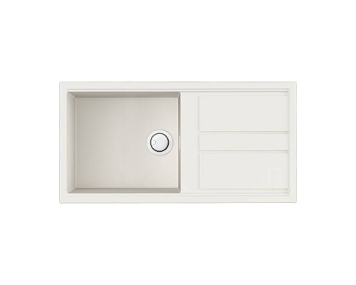 Omoikiri Kitagawa 100-WH Кухонная мойка Artceramic 100x51 см, цвет: белый 4993787