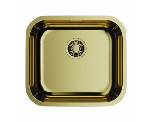 Мойка, OMOIKIRI, Omi, шгв 490-440-180, отверстия для смесителя-отсутствуют, цвет-латунь