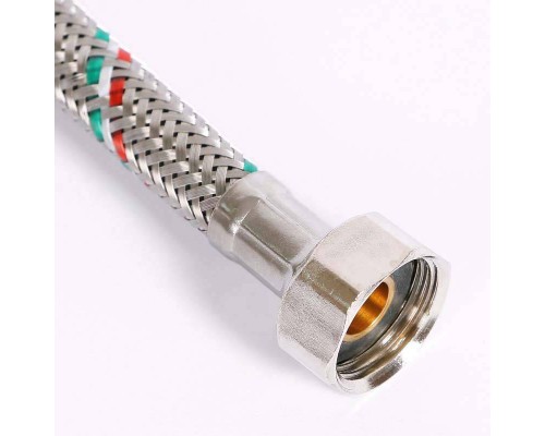 Гибкая подводка для воды UNI-FITT НВ 1/2" 180 см оплетка из нержавеющей стали Гибкая подводка для воды UNI-FITT НВ 1/2" 180 см оплетка из нержавеющей стали