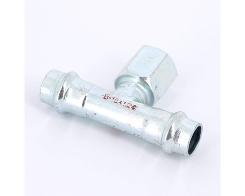 Тройник пресс-В IBP 15 х 1/2" х 15 оцинк. сталь