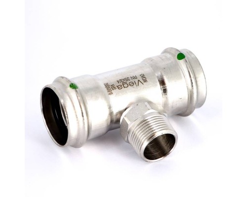 Тройник пресс-Н нержавеющая сталь Sanpress Inox VIEGA 35х3/4"х35