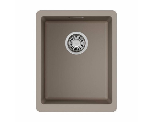 Мойка, OMOIKIRI, Kata, шгв 340-420-220, отверстия для смесителя-отсутствуют, цвет-бежевый