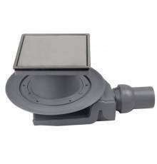 Трап, Pestan, Confluo Standard PLATE 4, горизонтальный, DN-50, цвет решетки-хром глянец