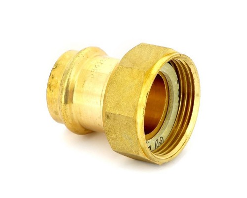 Муфта пресс IBP 28 х 1 1/4" с накидной гайкой бронза Муфта пресс IBP 28 х 1 1/4" с накидной гайкой бронза