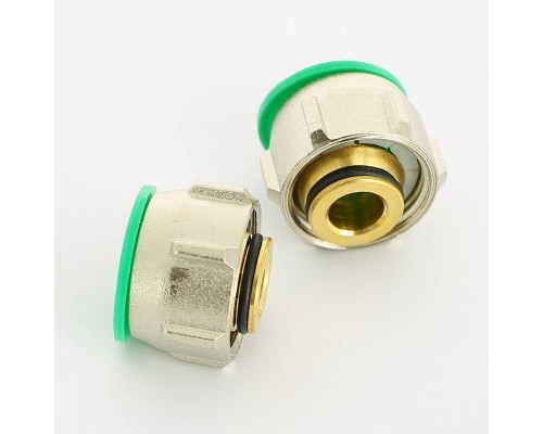 Соединитель обжим-В Simplex 20(2.8) х 3/4" ЕК (компл. 2 шт) для полиэтиленовых труб