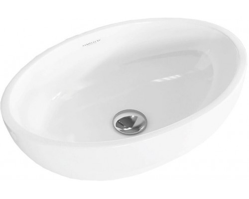 RINGO Умывальник накладной 53 см Белый S1 (WB.CT/Ringo/53-N/WHT.G/S1) WB.CT/Ringo/53-N/WHT.G/S1