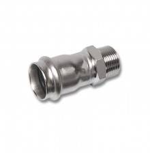 Ниппель, Sanha, NiroPress AISI304L, переходной ВПр-НР, 35x11/4, 91243G.3