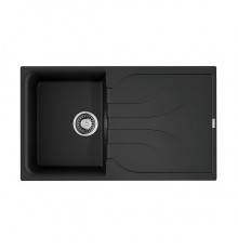 Omoikiri Yasugata 86-BL Кухонная мойка Tetogranit 86x50 см, цвет: черный 4993868
