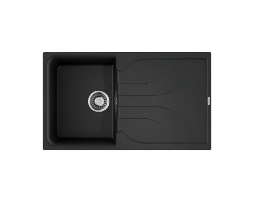 Omoikiri Yasugata 86-BL Кухонная мойка Tetogranit 86x50 см, цвет: черный 4993868